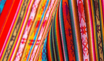 Tissu traditionnel d'Equateur