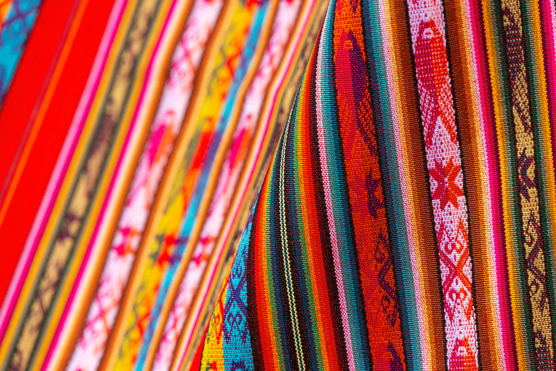 Tissu traditionnel d'Equateur